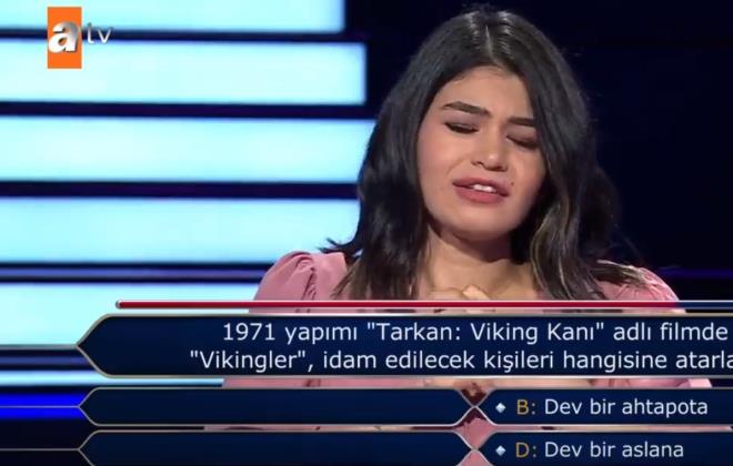 Soruyu yanlış cevaplayan yarışmacının verdiği tepki Milyoner'e damga vurdu