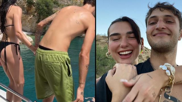 Dua Lipa ile Anwar Hadid el ele denize atladı! İlk yorum anneden geldi