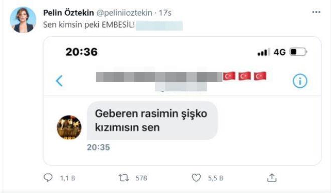 İnsanlığımızdan utandık! Pelin Öztekin, iğrenç mesajı böyle ifşa etti