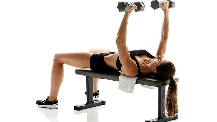 ​Dumbbell bench press