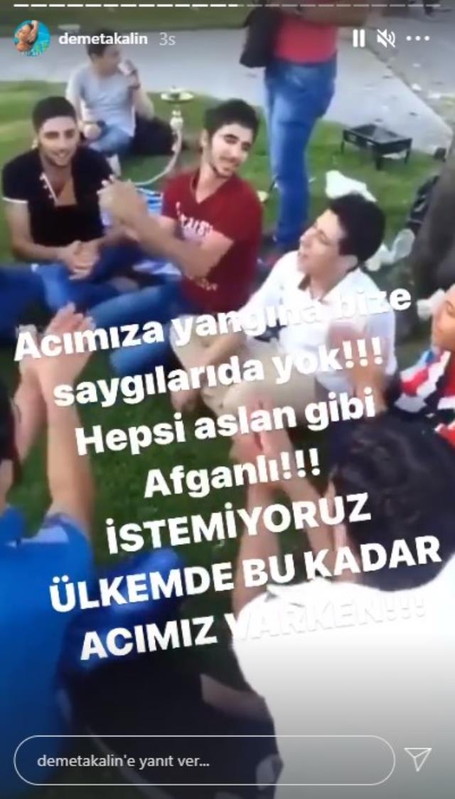 Afgan mültecilerin eğlendiği videoyu paylaşan Demet Akalın isyan etti: Ülkemde istemiyoruz