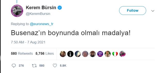 Şampiyon Busenaz her şeyi tek tek anlattı! Olayı çok yanlış anlayan Kerem Bursin tweetlerini sildi