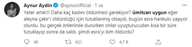 Ünlü isimler, ikinci kez kadın cinayeti iddiasıyla gözaltına alınan Ümitcan Uygun'a tepki gösterdi