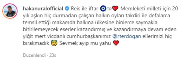 Hakan Ural, Erdoğan için yaptığı 'Sevmek suç mu' paylaşımını eleştirenlere ateş püskürdü: Hamdolsun devletin yalakasıyım
