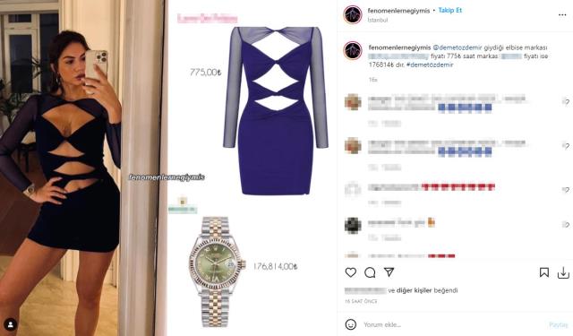 Mini elbiseli pozunu paylaşan Demet Özdemir'in saatinin fiyatı dudak uçuklatıyor! Tamı tamına 176 bin TL