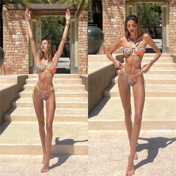 Ünlü model Şevval Şahin, Ibiza tatilinden peş peşe bikinili pozlarını paylaştı