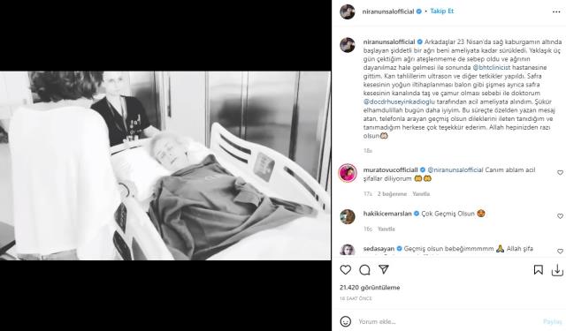 Ünlü şarkıcı Niran Ünsal, Böbrek rahatsızlığından dolayı apar topar ameliyata alındı