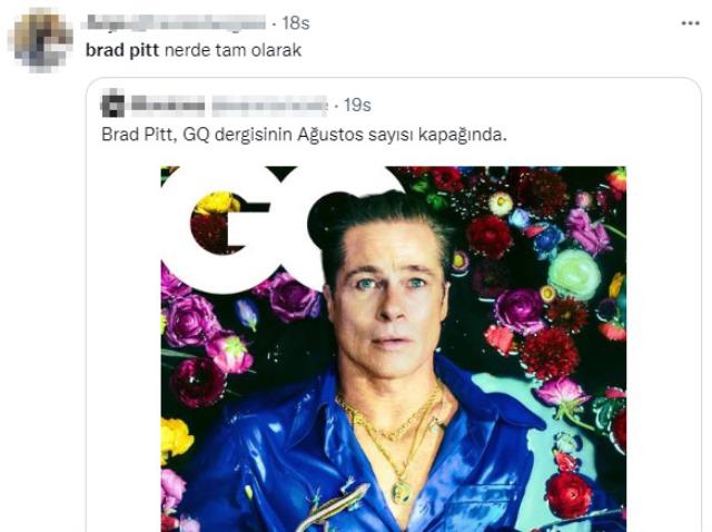 Dünyaca ünlü derginin kapak yüzü olan Brad Pitt'in son hali Hülya Avşar'a benzetildi