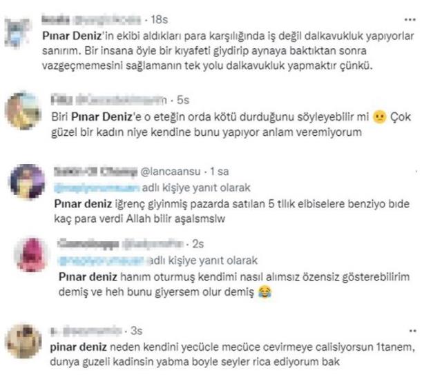 Pınar Deniz göbek dekolteli kıyafetiyle alay konusu oldu