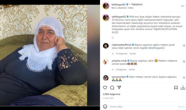Sanatçı Latif Doğan'ın annesi son yolculuğuna uğurlandı