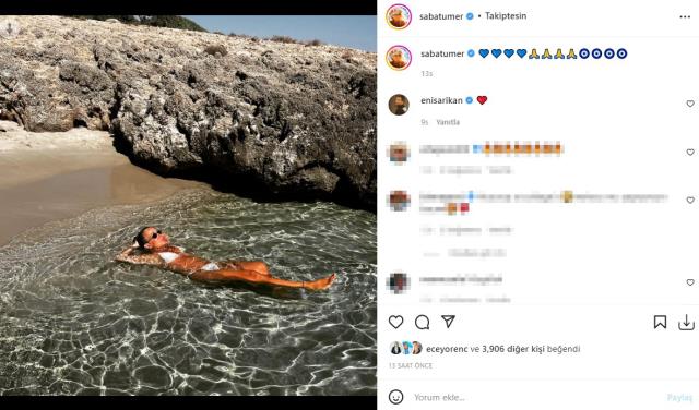 51 yaşındaki Saba Tümer, bikinili pozunu paylaştı