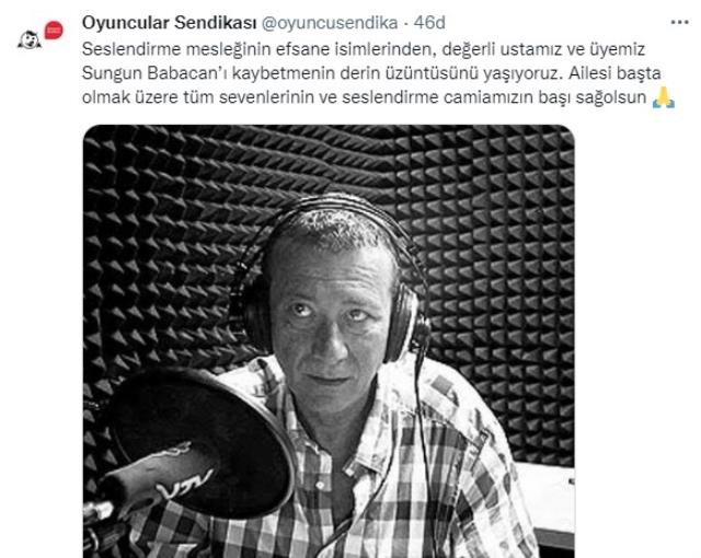 Son Dakika: Türkiye'nin önde gelen seslendirme sanatçılarından Sungun Babacan hayatını kaybetti