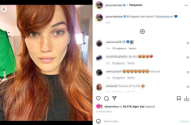 Yeni projesi için imaj değiştiren Pınar Deniz, saçlarını kızıla boyattı