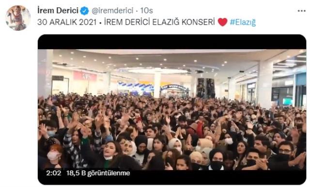 Elazığ'da vereceği konseri iptal edilen İrem Derici'den tepki: Ben siyasetler üstüyüm, sevenlerimle arama giremezsiniz