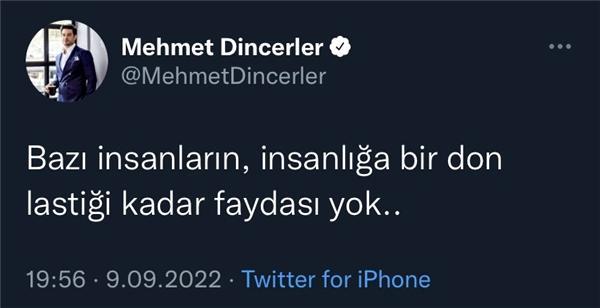 Mehmet Dinçerler'den olay gönderme: Bir don lastiği kadar faydası yok