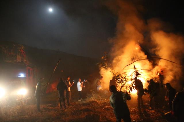 Sanatçı Aydın Aydın'ın 'Tırpankeş' filminin setinde korkutan yangın