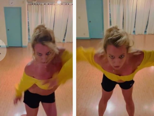 Ünlü şarkıcı Britney Spears, kameraya bakarken kendini boğmaya çalıştığı görüntü infial yarattı