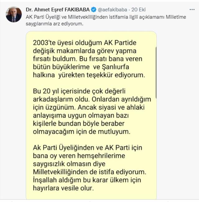 AK Parti'den istifa eden Eşref Fakıbaba'ya ateş püsküren İbrahim Tatlıses geçmiş paylaşımını silmeyi unuttu