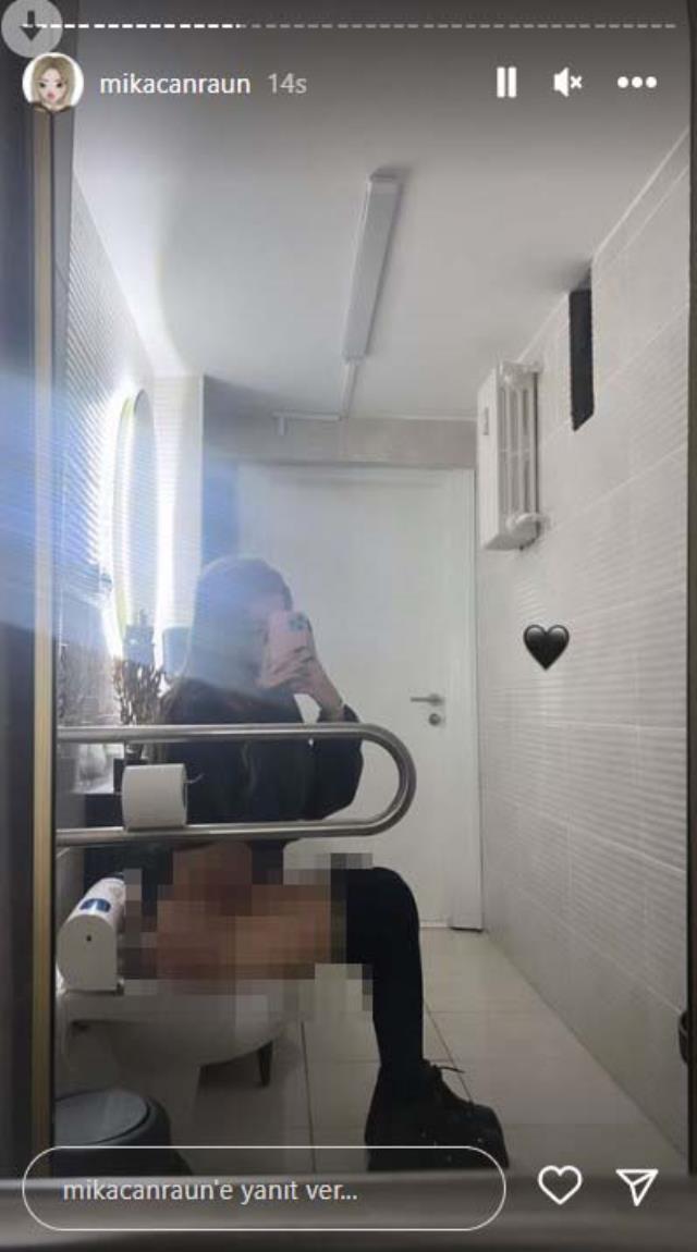 Cinsiyet değiştiren Mika Can Raun'dan skandal paylaşım! Tuvalette yarı çıplak pozunu yayınladı