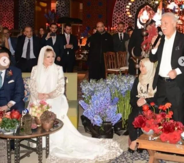 Nihat Hatipoğlu, dekoltelerin yarıştığı gecede ünlü şarkıcının kızının imam nikahını kıydı