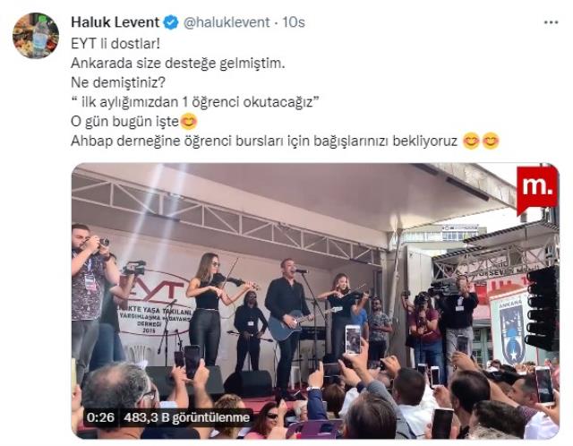 Erdoğan'ın açıklamasından sonra EYT'lilere seslenen Haluk Levent: İlk aylığınızla maaş okutma zamanı