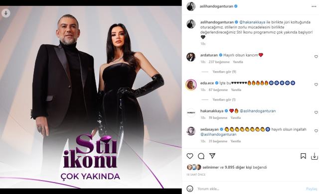 Arda Turan'ın eşi Aslıhan Doğan Turan, Hakan Akkaya ile moda yarışmasında jürilik yapacak