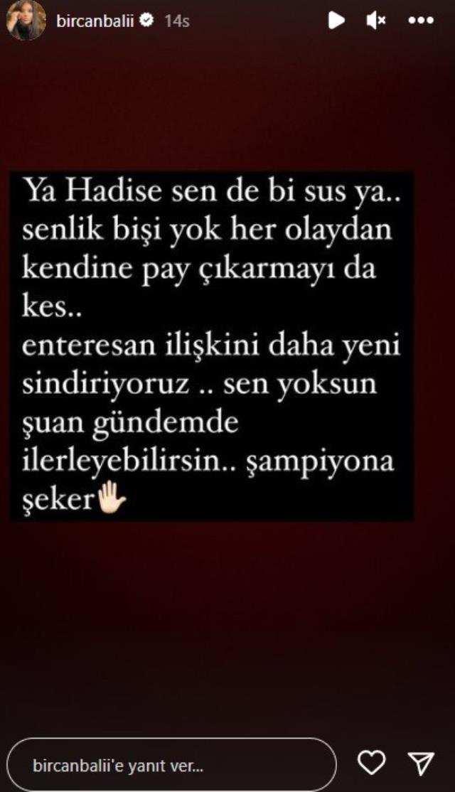 Hadise'den, bileklerini keserek intihara kalkıştığı söylenen Hafsanur Sancaktutan'a destek! RTÜK'e çağrı yaptı