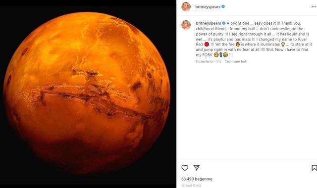 Her adımı olay yaratıyor! Ünlü şarkıcı Mars'ın fotoğrafını paylaşıp ismini değiştirdiğini açıkladı