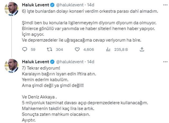 Paylaşımlarıyla Haluk Levent'i hedef alan Deniz Akkaya'nın sosyal medya hesapları açıldı! İddialarına kaldığı yerden devam ediyor