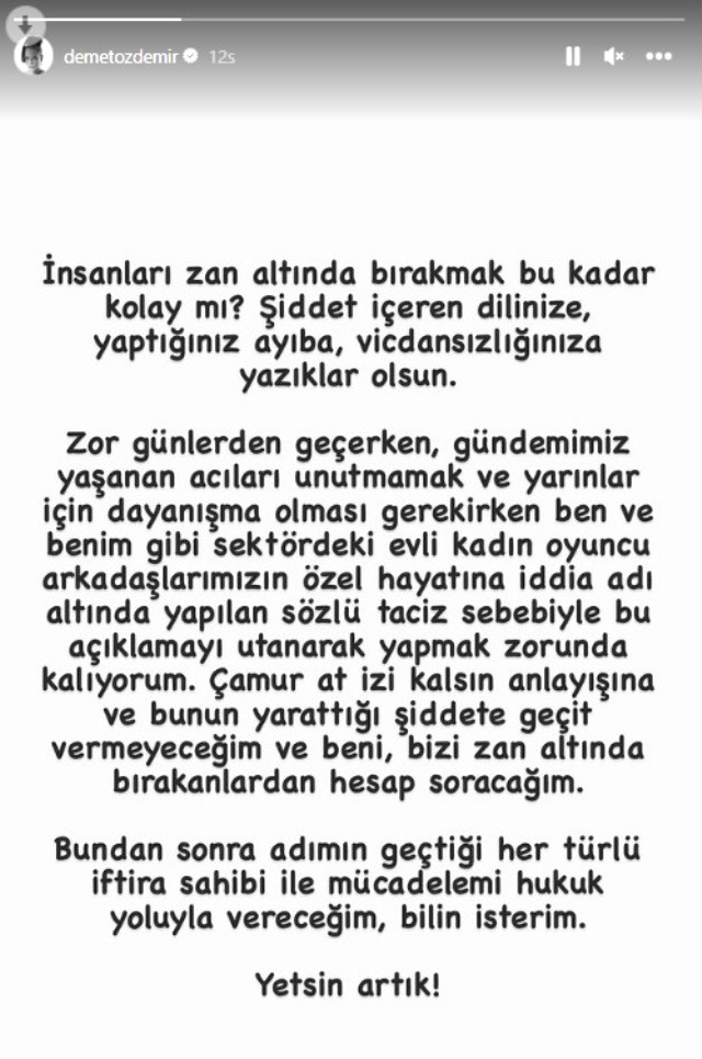 Demet Özdemir, eşi Oğuzhan Koç ile tartışarak evi terk ettiği iddiasını yalanladı: Bizi zan altında bırakanlardan hesap soracağım