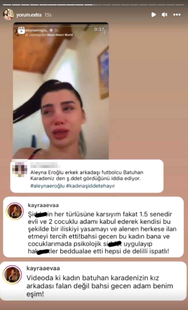Şiddet olayında yeni perde! Sevgilisini dövdüğü söylenen futbolcu Batuhan Karadeniz'i eşi sessizliğini bozdu