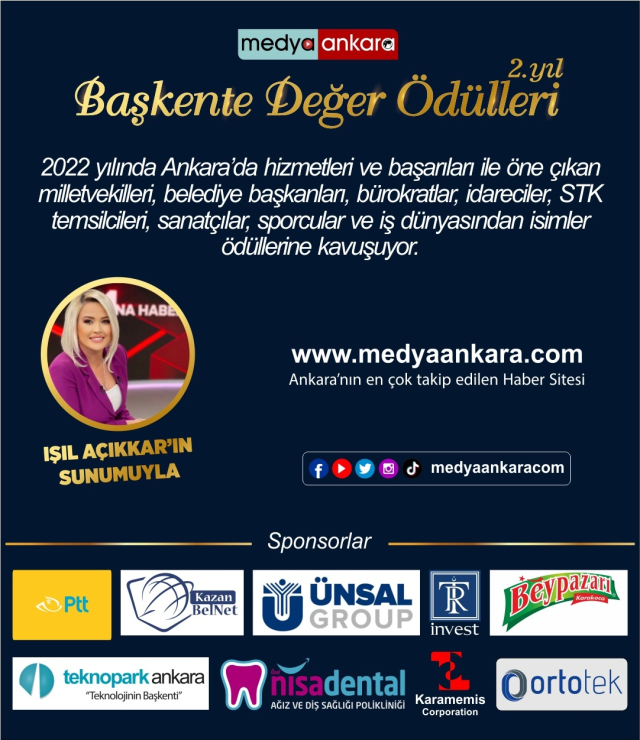 Ankara'nın en prestijli ödülleri sahiplerini buluyor