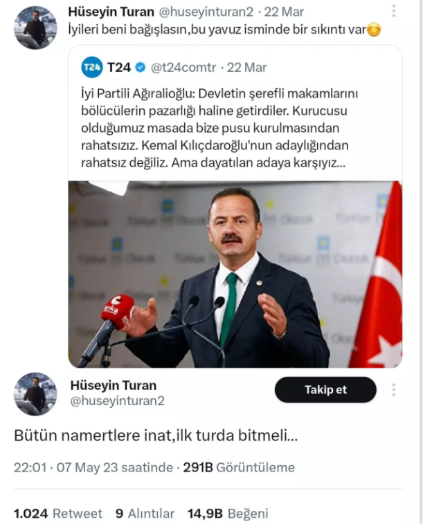 Bursa Büyükşehir Belediyesi, Hüseyin Turan'ın konser programını iptal etti