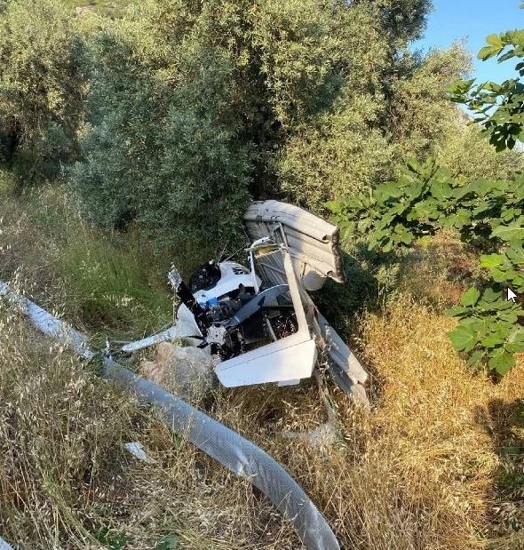 Mustafa Sandal'ın eşi Melis Sandal'ın da bulunduğu cayrokopter tarlaya zorunlu iniş yaptı