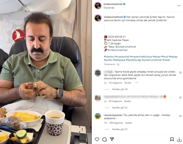 THY, uçaktan şırdan videosu çeken Şırdancı Mehmet Sur'u kara listeye aldı