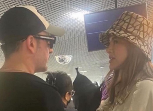 Aşk iddiasını yalanlayan Oğuzhan Koç ve Ala Tokel, havalimanında görüntülendi