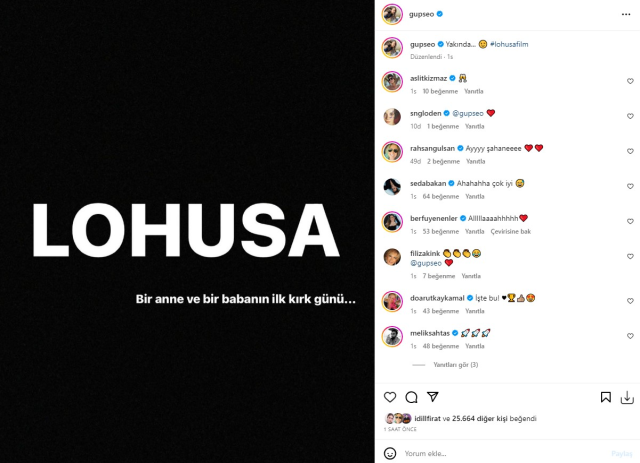 Gupse Özay, 'Lohusa' adını verdiği yeni filmiyle setlere dönüyor