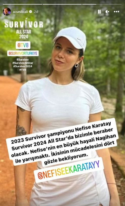 Survivor 2024 All Star'ın 10. yarışmacısı Nefise Karatay oldu