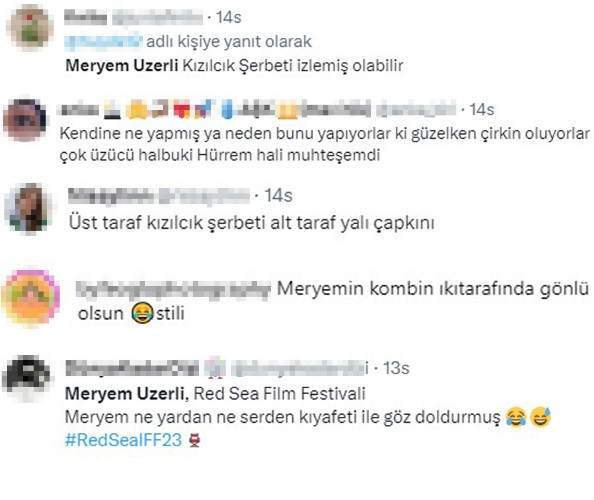 Arabistan'da törene katılan Meryem Uzerli başını kapattı! Tarzını görenler beğenmedi