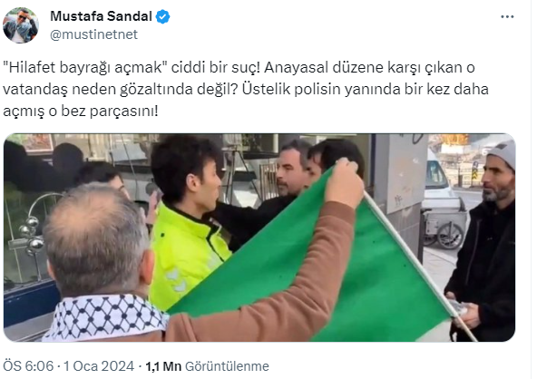 Bayrak polemiğine Mustafa Sandal da dahil oldu: Saldırılan kişi neden gözaltında değil?