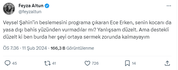 Ece Erken'in yasadışı bahis sitesine üye olduğu iddiası