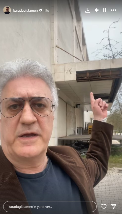 Tamer Karadağlı'nın 'Rezalet, utanç kaynağı' diyerek şikayet ettiği bina bakanlığın çıktı