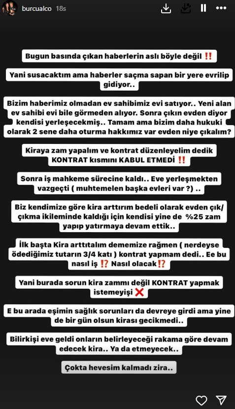 3 bin 500 TL kira ödediği ev sahibiyle mahkemelik olan Nuri Alço'nun eşi konuştu: 2 yıl hakkımız olmasına rağmen evden çıkarmak istedi