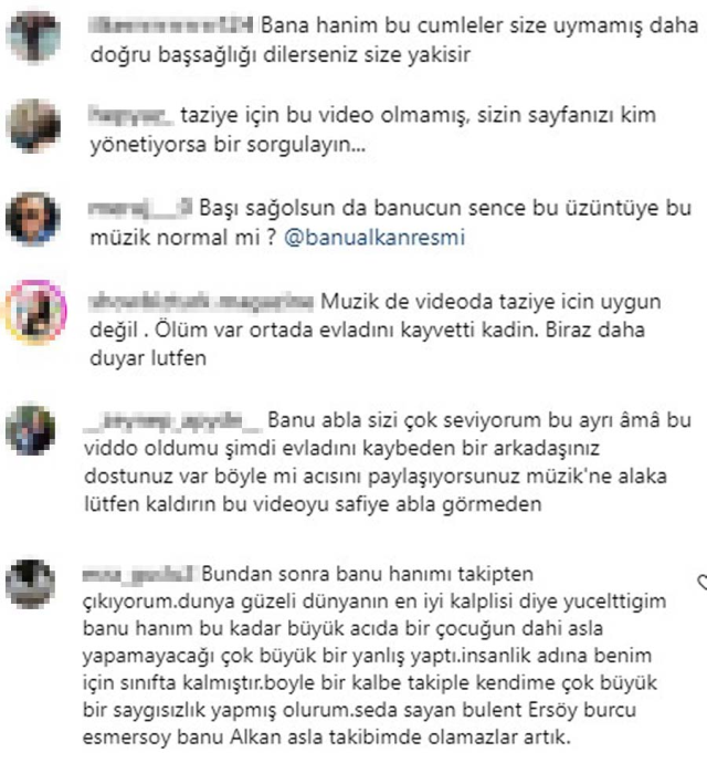 Banu Alkan'ın evlat acısı yaşayan Safiye Soyman için yaptığı taziye mesajı tepki çekti