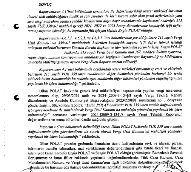 Polat çifti hakkında merakla beklenen MASAK ana raporu ortaya çıktı