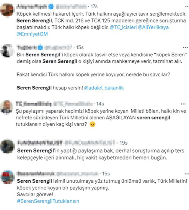 Seren Serengil'in köpekli galibiyet paylaşımı tepki çekti! İçişleri Bakanı'na çağrı yapıyorlar