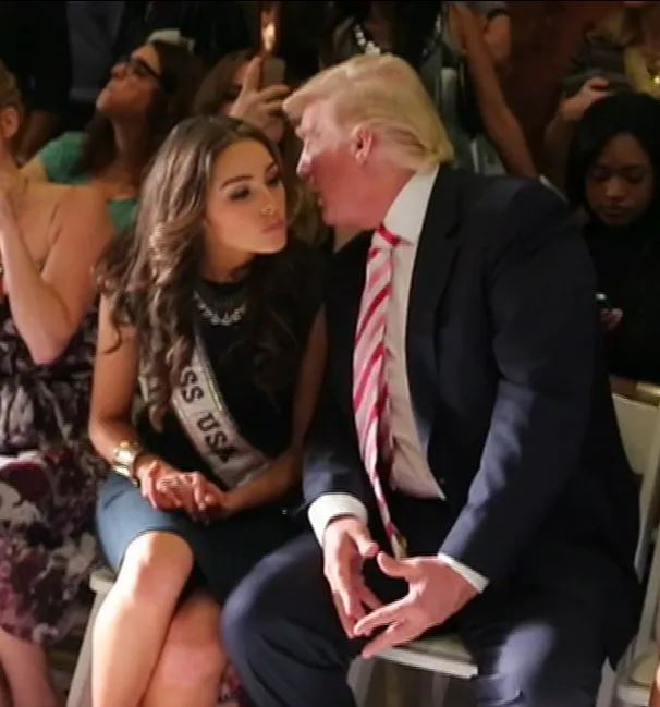 Donald Trump'ın eski Amerika güzeli Olivia Culpo ile samimi samimi fotoğrafları ortaya çıktı