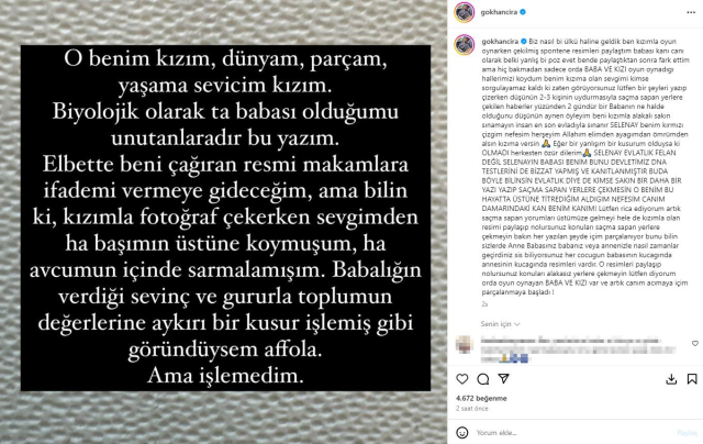 Kızıyla verdiği poz nedeniyle ifadeye çağrılan Gökhan Çıra konuştu: Poz yanlıştı