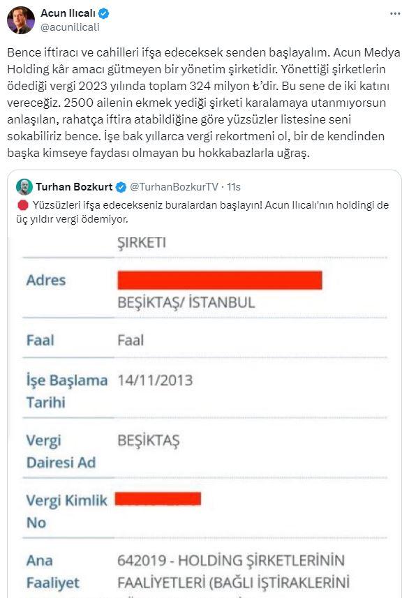 Acun Ilıcalı, vergi kaçırdığı iddialarına ateş püskürdü