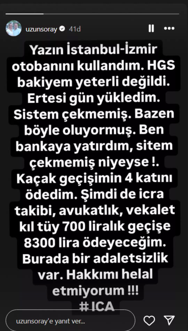 '700 liralık işlem için 8300 lira ödüyorum' diyen Şoray Uzun isyan etti